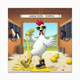 Lemon Peppa Steppa Canvas Print