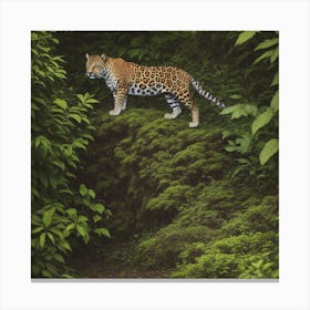Jaguar In The Jungle 1 Canvas Print