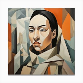 Cubism Inuit Woman 03 Canvas Print