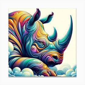 Creative Wild Animal Representation 71 Canvas Print