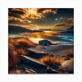 Sunset In Scotland 1 Canvas Print