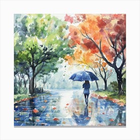 Watercolor Rainy Day 2 Leinwandbild