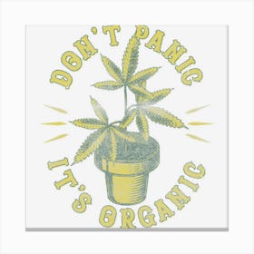 Organic Weed Growers Bong Water Cannabis Canvas Print