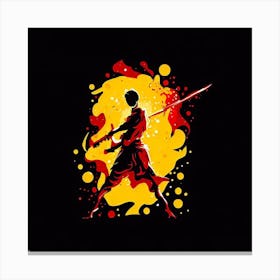 Samurai Warrior - Bo Staff - Wushu - Martial Arts 8 Canvas Print