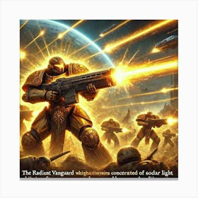 A Depiction Of The Radiant Vanguard Utilizing The Canvas Print