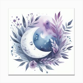 Purple moon 4 Canvas Print