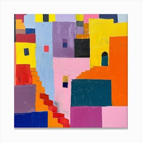 Abstract Travel Collection Fez Morocco 3 Canvas Print