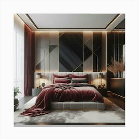 Bedroom Modern Design Canvas Print