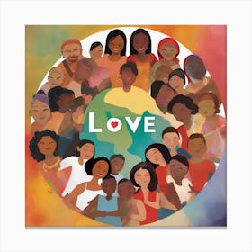 Love Art Print Featuring 1 Canvas Print