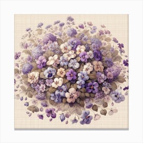 Violets 7 Canvas Print