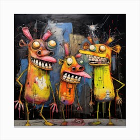 Creatures Canvas Print