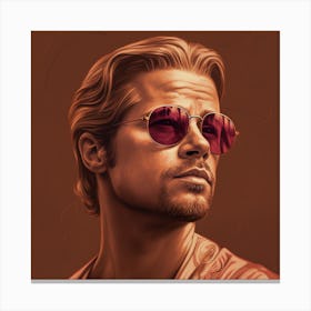 Brad Pitt Canvas Print