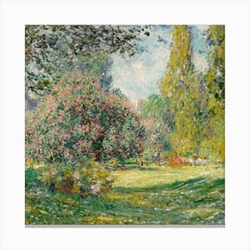 Claude Monet'S Garden 1 Canvas Print