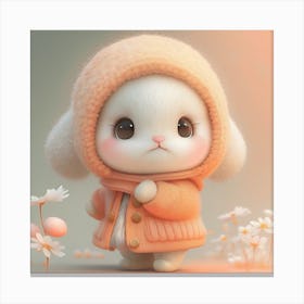Cute Bunny 2 Canvas Print