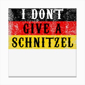 Funny Schnitzel Oktoberfes German Flag Gift Canvas Print