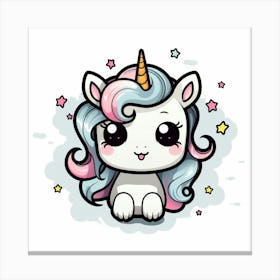 Cute Unicorn 761 Canvas Print