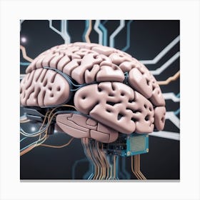 Artificial Intelligence Brain 21 Canvas Print