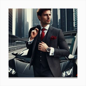 Man In A Suit Canvas Print