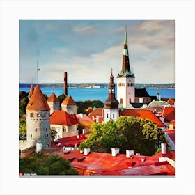 Tallinn Canvas Print