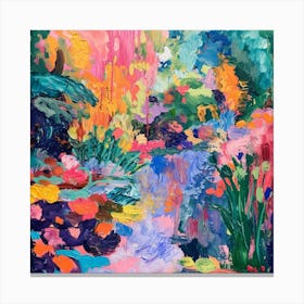 Colourful Gardens Monets Garden Usa 3 Canvas Print