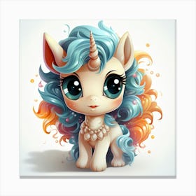 Cute Unicorn 3 Canvas Print