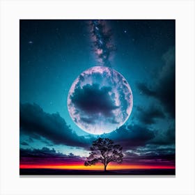 Tree In The Sky Canvas Print