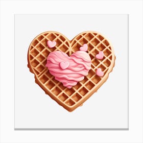 Heart Waffle 2 Canvas Print