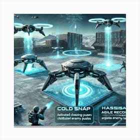 Frostbite Drones 1 Canvas Print