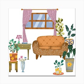 My cozy room Canvas Print