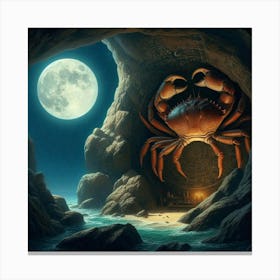 Crab In The Cave 16 Canvas Print