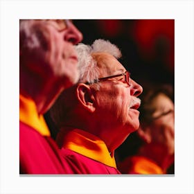 Choir In Red Robes Canvas Print