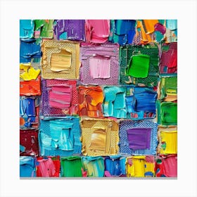 Colorful Squares 1 Canvas Print