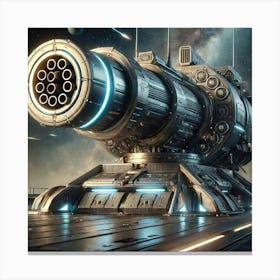 Long Range Corrosive Artillery Cannon Canvas Print