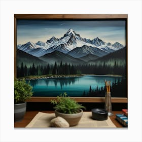 Mountain Range Canvas Print