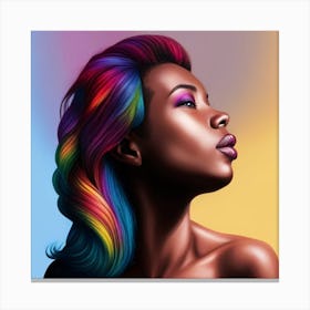 From Melanin, With Love and Pride Canvas Print