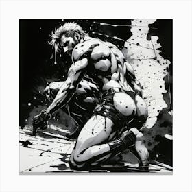 Naked Muscular Male Body Butt Canvas Print