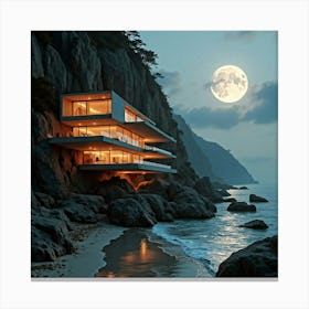 House On The Beach 10 Canvas Print