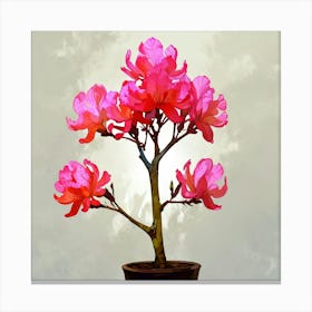 Rhododendron tree Canvas Print