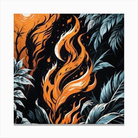 Fire element Canvas Print