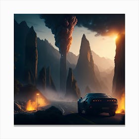 City On Fire (60) Canvas Print