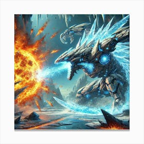 A Sci Fi Themed Scene Showcasing The Yin Ice Serpe Counter Strike Canvas Print