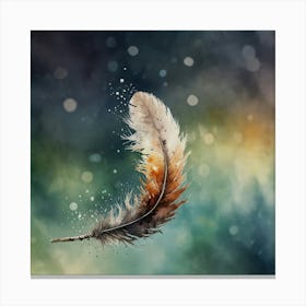 Leonardo Lightning Xl Watercolor Art A Closeup Image With Boke 1 Canvas Print