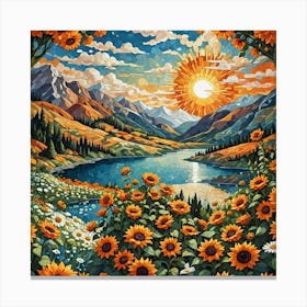 Sunflowers 12 Canvas Print