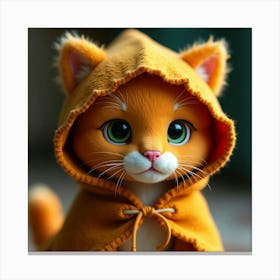 Flux Dev A Vibrant Orange Cat Doll With A Soft Plush Texture A 3 Toile