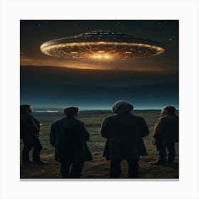 Aliens In The Sky Canvas Print