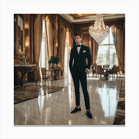 Man In Tuxedo Canvas Print