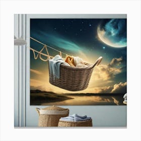 Slaundry Basket Canvas Print