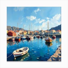 Marina - Marina Stock Videos & Royalty-Free Footage Canvas Print