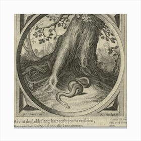 Snake Under A Tree Canvas Print