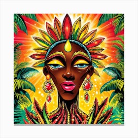 African Woman Canvas Print